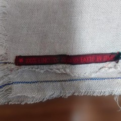 DANIELA GREGIS 100% Linen Scarf with Fringe Edges – Natural Color