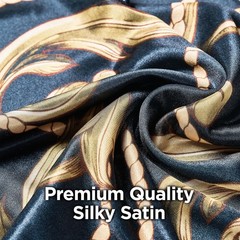 KISS Colors & Care Luxe Power Wave Silky Satin Durag, Premium Quality, Black