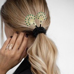 6 PCS Rhinestone Hair Bun Makers Fashion Lazy Maker 1 Count (Pack of 6)