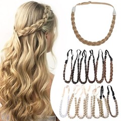 Braided Hairband Plaited Headband with 1 Count (Pack of 1) S-#26/613 Blonde