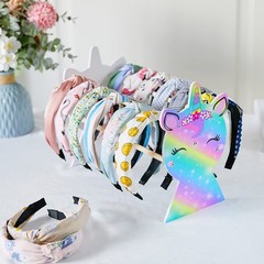 Girls Headband Holder Organizer Hair Hoop Headband Display Stand Unicorn Hair…