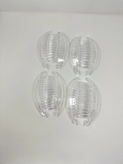 Interlocking Banana Combs Hair Clip French Side Comb Holder color clear.
