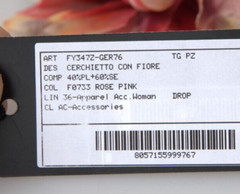 DOLCE & GABBANA Diadem Rose Pink Silk Floral Black Tiara Women Hairband 820usd