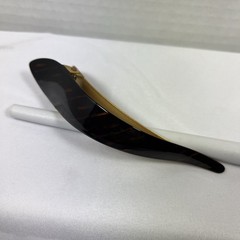 Ficcare Maximas Hair Clip Tortoise Brown & gold 4 inches Handmade France