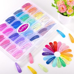 150pcs Hair Clips, 50 Colors Hair Barrettes for Girls, 2 Inch Colorful Snap H…