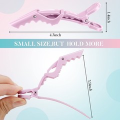 100 Pcs Alligator Sectioning Hair Clips 1 Count (Pack of 100), Multicolor