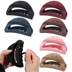 6PCS Silicone Claw Clips for , Soft Flexible Hair Clips, Non-Slip Cozy Cloud …
