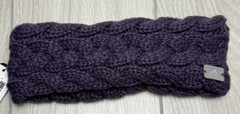 adidas Women’s Fashion Knit Headband Purple Fleece Lined NEW