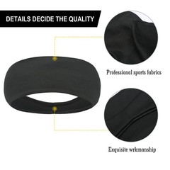 2PCS Sports Headband Sweatband Stretch Elastic Gym Fitness Running Yoga Headwrap