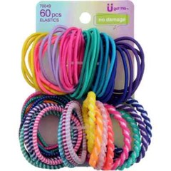 Scunci Elastics Multi Color 60 Pieces No Damage 1 Pack #70049