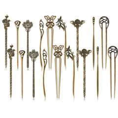 18 PCS Hair Sticks Vintage Hair Pins Chinese Women Hair Chopsticks Pins Retro Vi
