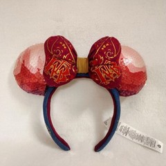 US Disney Park Mickey Minnie Mouse Ears Headband Sequined Disneyland Sequined