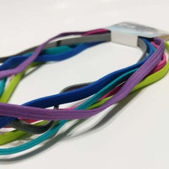 Goody Ouchless Elastic Headband 6 PCS Blue Teal Green Pink Purple Gray Headbands