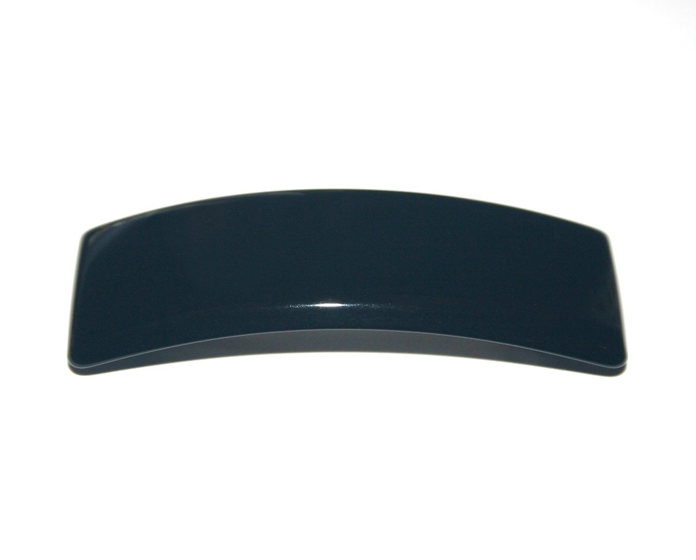 Women Barrette Long Rectangle Tortoiseshell Black Spot Hair Clip Made in France