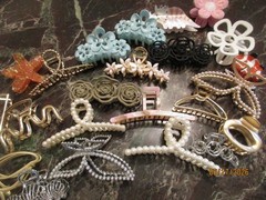 Large Assorted Lot Plastic & Metal Hair Claw Clips Fancy Fashion Hair Claw Clips