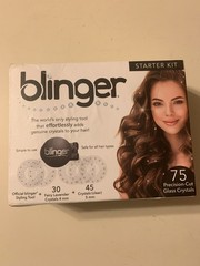 blinger Starter Kit | Women’s Hair Styling Tool + 75 Precision-Cut Glass