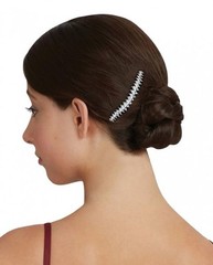 Capezio Women’s Bun Frosting Hair Comb Silver Clear One Size – ABH4007