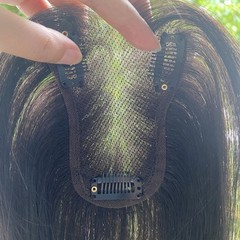 3.15″x4.3″ Traceless Thin Lace 100% Real Human Hair Topper Head Top Cover 10″