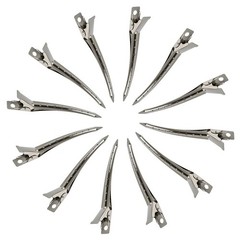 24 Packs Duck Bill Clips, Bantoye 3.5 Inches 24 Count (Pack of 1), Silver