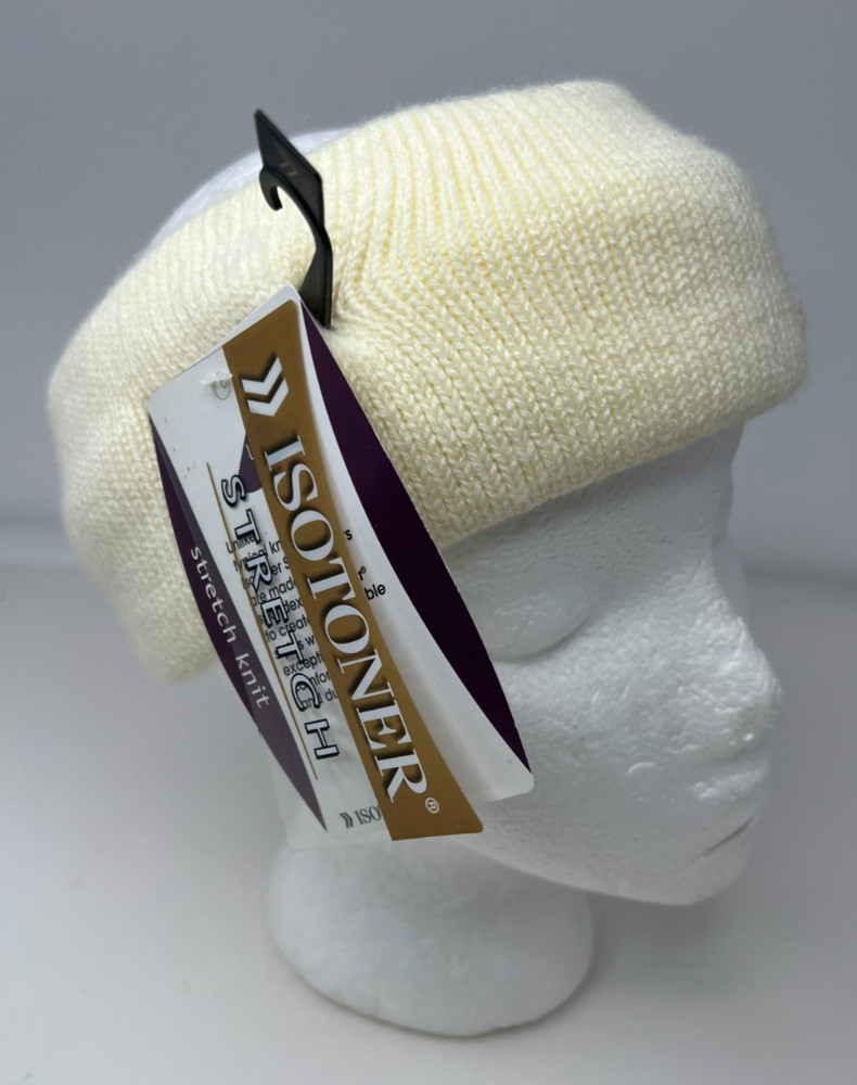 NWT Isotoner Stretch Knit Headband Ivory One Size