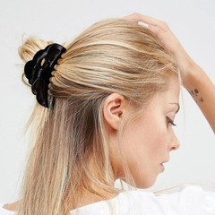 Hair Claw Clips for Women Large & Medium 1 Count (Pack of 6), Black Brown