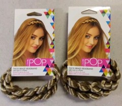 2 POP Thick Braid Headband & Style In a Flash By Hairdo R14/88H GOLDEN WHEAT