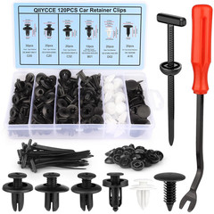 150PCS Car Clips & Plastic Rivets – 7 Popular Sizes, Fits Bumpers, Fenders & Mos