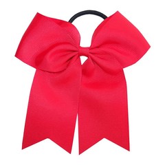 Cheer Bow Hair Bands 6 Inch Large Ponytail Ribbon Girls Headwear 2PCS Set