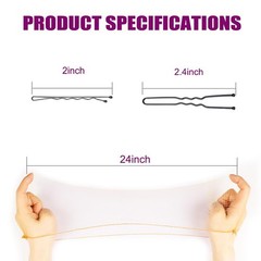 120PCS Elastic Hair Net Set for Food Service 1 Count (Pack of 120), Black