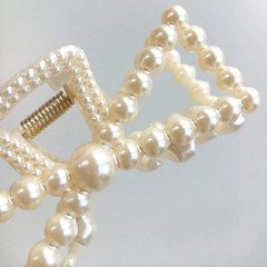 5pcs Women’s Faux Pearl Hair Claw Set Casual Hair Clips Elegant Hair Accessory