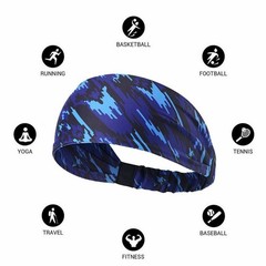 3pcs Adult Sweat Sweatband Headband Yoga Gym Running Stretch Sports Head Band