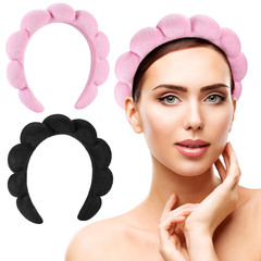 Spa Headbands for Washing Face or Facial, Set of 2 Skincare Headbands, Terry Clo