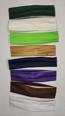 New Lot of 8 SOLID COLOR Headbands Stretch Hair Bands