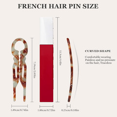 10 PCS 2.83 in Small French Hair Pins for Women Prestige Hair Pins for All Hair