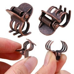 5Pcs Mini Metal Hair Claw Clips, 1 Count (Pack of 5), Multicolor