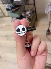 Aznavour Halloween Hair Clips Set – Black & White Ghost Skull