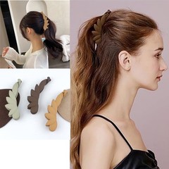 6Pcs Leaves Banana Hair Clips for Women Thin Hair