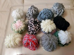 Hair Bun Covers-12 ct-Handmade-100% Acrylic-Various Multi-color