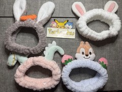 Korean K Pop Cute Animal Ears Girl Soft Stretchable Headbands Brand New Set of 4