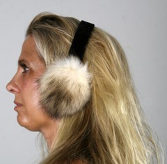 New Fitch Fur Ear Muffs Efurs4less