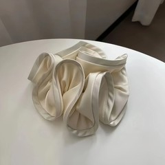 Korean Big Hair Tie Ribbon Scrunchies Satin Elastic Hair Band Bow Women Simple