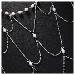 Multi-layered Tassel Pearl Headband Chain for Wedding Bridal Pearl Hair Clip …
