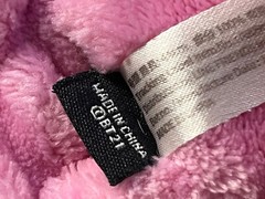 240329 Home LINE FRIENDS BT21 Pink Cooky Face Washing Spa Headband EUC