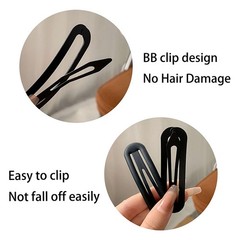 Matte Snap Hair Clips 6 PCS Candy Colour Non-Slip Metal Clips for Girls