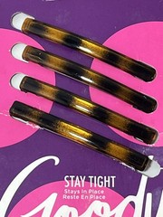 Goody Stay Tight Faux Tortoise Shell Barrettes 2 Sets of 4 Made in 2020