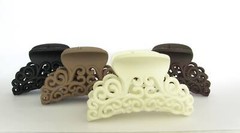 Smaller medium filigree hair claw clip