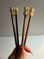 Pearl Hair Sticks Chopsticks Set | Decorative Hair Pins Bun Accessories