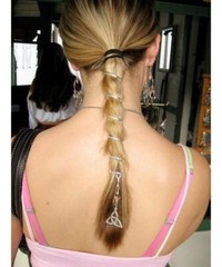 Silver Ponytail Wrap 6″ Spiral Hair Holder – Medieval Metal