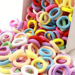 200 PCS Elastic Hair Ties Band Rope Ponytail Scrunchies Hair Holder for Girls