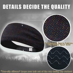 Workout Headbands for Women Men Non Slip Running Sweatbands Elastic Hair Bands